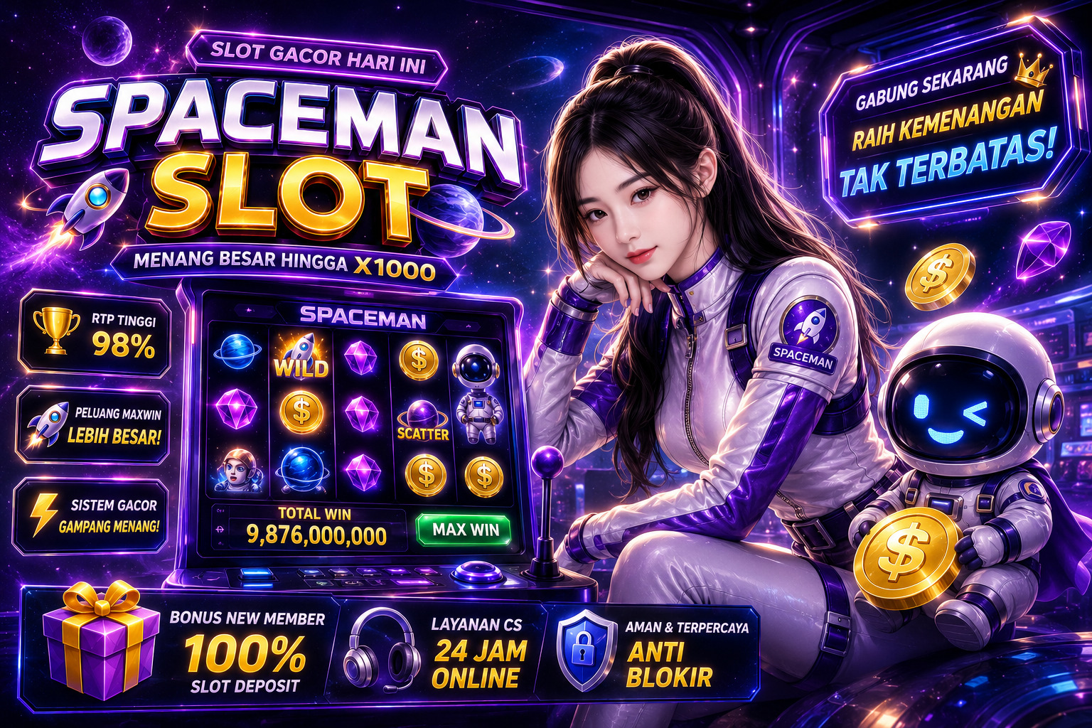 Spaceman Slot Online dan Pengalaman Bermain Futuristik